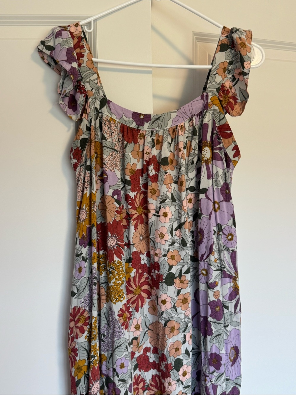 JODIFL colorful floral print maxi dress - small